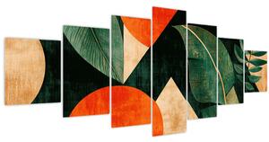 Obraz - Geometrické přírodní motivy II. (210x100 cm)