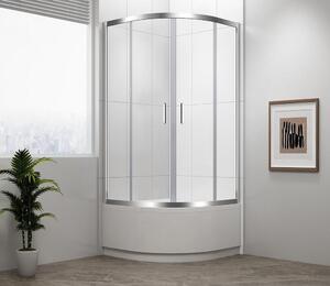 Čtvrtkruhový sprchový kout SELMA 900x900x1650 mm, čiré sklo