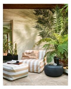 Béžovo-bílá nafukovací zahradní podnožka Sit On Air – vtwonen