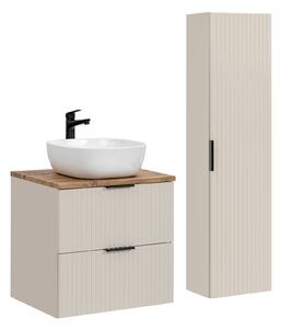 Comad Set koupelnového nábytku Adel Cashmere 60 dub wotan/kašmír mat