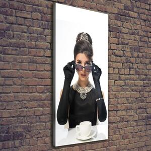 Vertikální Foto obraz na plátně Žena v brýlích ocv-101939055