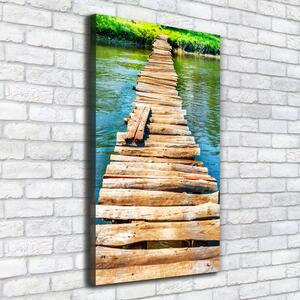 Vertikální Foto obraz canvas Dřevěný most ocv-102004373