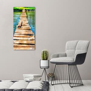Vertikální Foto obraz canvas Dřevěný most ocv-102004373