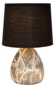 Lucide 47508/81/30 stolní lampa Marbo, černá, E14, 25,5cm