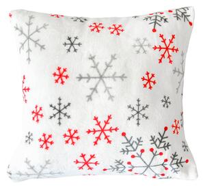 XPOSE® Mikroplyšový povlak na polštář SNOWFALL 40x40 cm