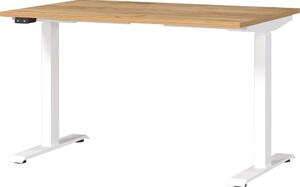 Pracovní stůl s elektricky nastavitelnou výškou s deskou v dekoru dubu 80x120 cm Jet – Germania