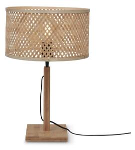 Stolní lampa bambusovým stínidlem v přírodní barvě (výška 38 cm) Java – Good&Mojo