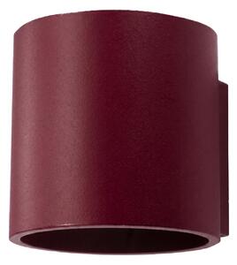 Sollux Lighting Nástěnné svítidlo ORBIS 1 bordó