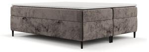Hnědá boxspring postel s úložným prostorem 140x200 cm Araya – Maison de Rêve