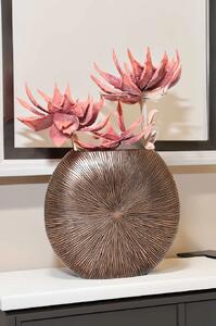 Luxusní váza ATENA, sklolaminát, výška 50 cm, bronz/měď