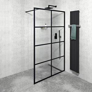Sprchový kout CURE BLACK 1200 mm, čiré sklo