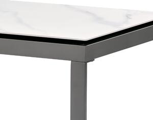 Stůl konferenční keramika 120x60 bílý mramor AHG-284 WT