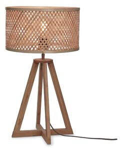 Stolní lampa s bambusovým stínidlem v přírodní barvě (výška 53 cm) Java – Good&Mojo