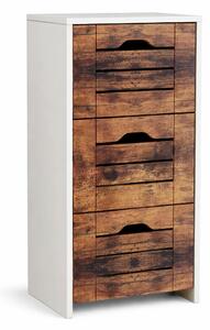 MIDI SKŘÍŇKA, bílá, barvy dubu, 38/76/28 cm MID.YOU - Koupelnové série, Online Only