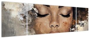 Obraz - Portrét ženy (170x50 cm)