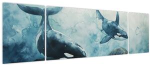Obraz - Podmořská malba (170x50 cm)
