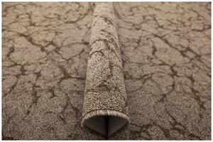 Metrážový koberec Marble 90 mramor, hnědý / béžový