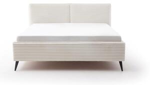 Béžová čalouněná dvoulůžková postel 180x200 cm Matera – Meise Möbel
