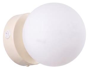 Sollux Lighting Nástěnné svítidlo YOLI 1 béžové s vypínačem