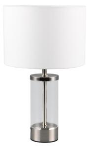 Stolní lampa ve stříbrné barvě s textilním stínidlem (výška 33,5 cm) Grazia – Trio