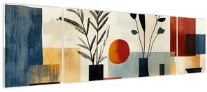 Obraz - Kubistické vázy (170x50 cm)