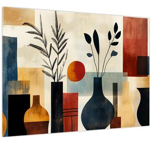 Obraz - Kubistické vázy (70x50 cm)