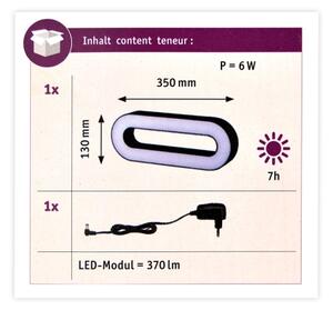 Paulmann 93933 - LED/6W IP44 Stmívatelná venkovní přenosná lampa MOVAL 230V