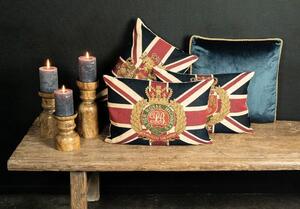 Gobelínový polštář s motivem vlajky jejího Veličenstva - 45*15*31cm