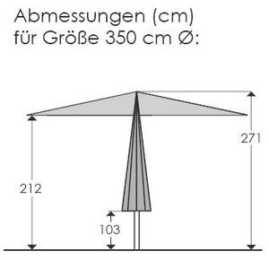 SLUNEČNÍK 350/275 cm Schneider - Online Only zastínění, Online Only