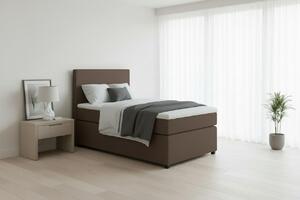 POSTEL BOXSPRING, 90/200 cm, hnědá MID.YOU - Jednolůžkové postele, Online Only
