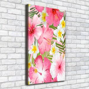 Vertikální Foto obraz na plátně Tropické květiny ocv-104523837