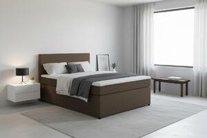 POSTEL BOXSPRING, 140/200 cm, hnědá MID.YOU - Jednolůžkové postele, Online Only