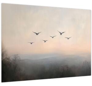Obraz - Hejno ptáků (70x50 cm)