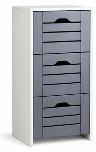 MIDI SKŘÍŇKA, antracitová, bílá, 38/76/28 cm MID.YOU - Koupelnové série, Online Only