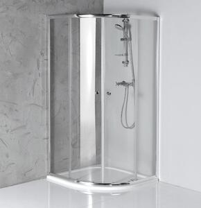 Čtvrtkruhový sprchový kout ARLETA 900x900 mm, R550, čiré sklo