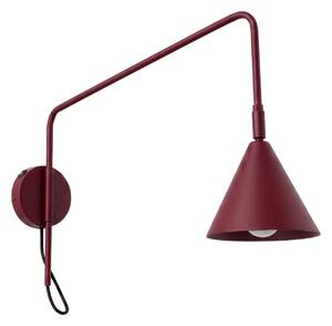 Sollux Lighting Nástěnné svítidlo NOX 1 bordó s vypínačem