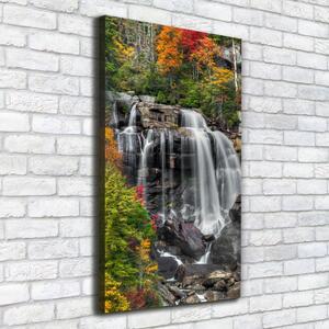 Vertikální Foto obraz na plátně Vodopád podzim ocv-104859838