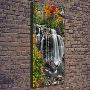 Vertikální Foto obraz na plátně Vodopád podzim ocv-104859838