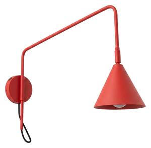 Sollux Lighting Nástěnné svítidlo NOX 1 červené s vypínačem