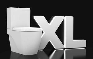 GRANDE XL 3 Kombinovaný klozet, vertikální/horizontální vývod, bílý