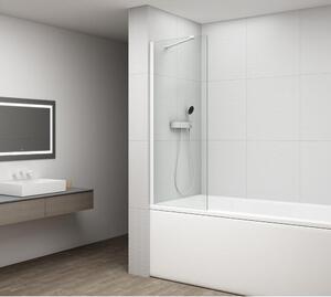 Sprchový kout FISA 600x1500mm, matná bílá, čiré sklo