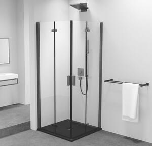 ZOOM BLACK Rohový sprchový kout 900x900mm, rohový vstup