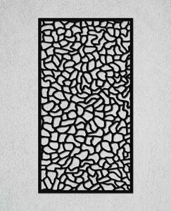 Mozaika Velikost: 30 cm, Barva pozadí: Přírodní - borovicová překližka, Barva obrysu: Černá