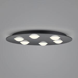 Helestra Nomi LED stropní světlo Ø49cm dim černá