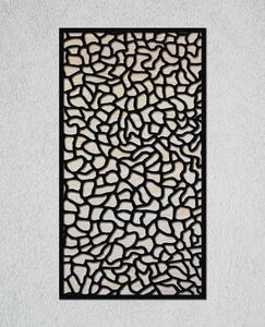 Mozaika Velikost: 30 cm, Barva pozadí: Přírodní - borovicová překližka, Barva obrysu: Černá