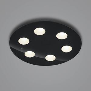 Helestra Nomi LED stropní světlo Ø49cm dim černá