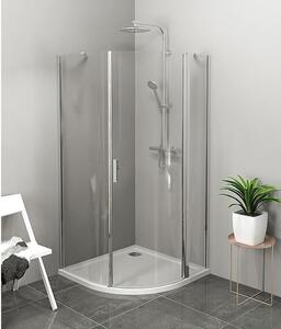 Čtvrtkruhový sprchový kout ZOOM LINE 900x900 mm, čiré sklo, pravý