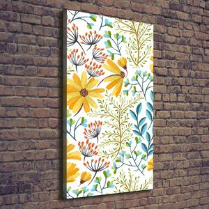 Vertikální Foto obraz canvas Polní květiny ocv-105514933