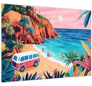 Obraz - Karavan u oceánu (70x50 cm)