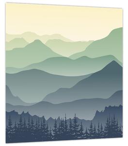 Obraz - Forest Mountain (30x30 cm)
